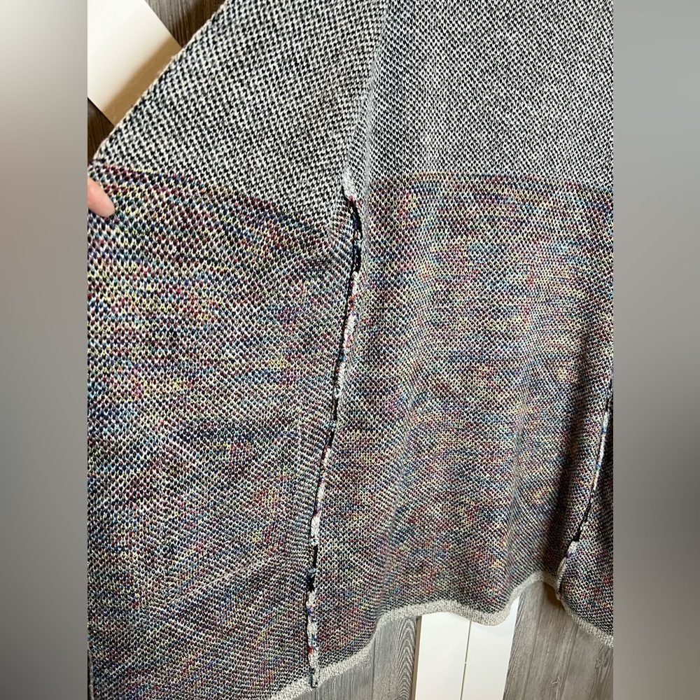 B13.01 Vintage Open knee length sweater w/pockets Aztec Colors/Pattern (XL) - Picture 6 of 7